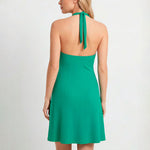 Nuria Ferrer Indira Halter Neck Dress - Green - Simply Beach UK