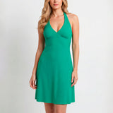 Nuria Ferrer Indira Halter Neck Dress - Green - Simply Beach UK