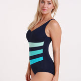 Iris Longer Length Swimsuit - Blue Ombre