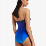 Oia Sunset Bandeau Swimsuit - Ocean - Simply Beach UK