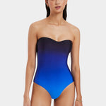 Oia Sunset Bandeau Swimsuit - Ocean - Simply Beach UK