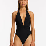 Jetset Plunge Swimsuit - Black - Simply Beach UK