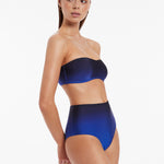 Oia Sunset High Waist Bikini Pant - Ocean - Simply Beach UK