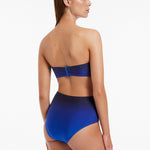 Oia Sunset High Waist Bikini Pant - Ocean - Simply Beach UK