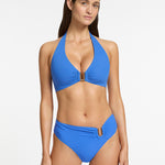 Jetset D DD U Trim Halter Bikini Top - Tide Blue - Simply Beach UK