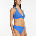 Jetset D DD U Trim Halter Bikini Top - Tide Blue - Simply Beach UK