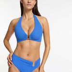 Jetset D DD U Trim Halter Bikini Top - Tide Blue - Simply Beach UK