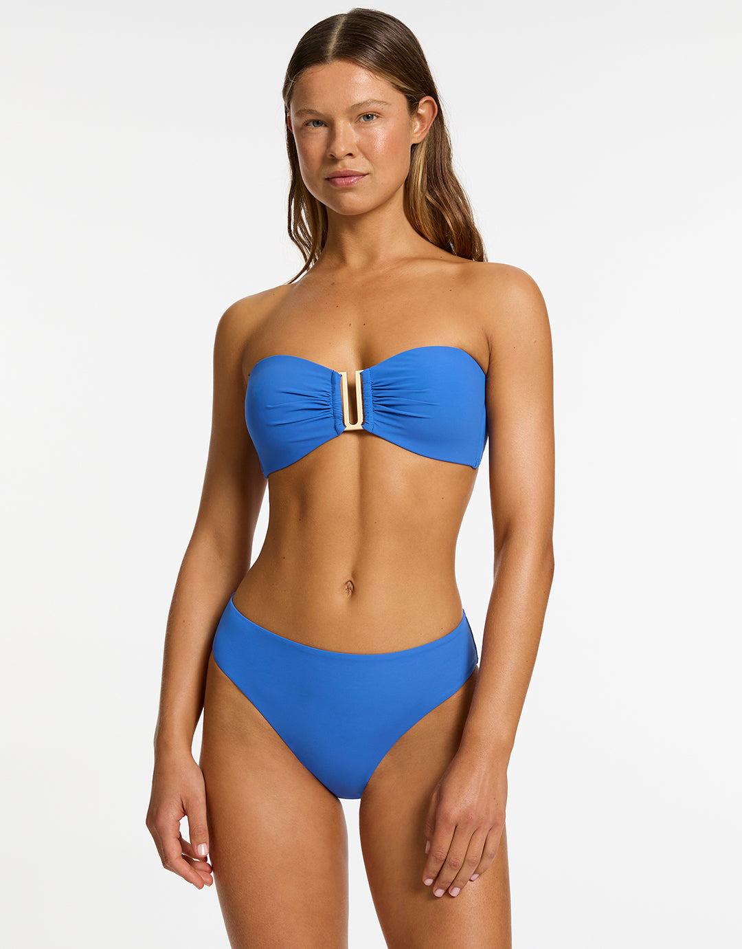 Jetset Full Coverage Bikini Pant - Tide Blue - Simply Beach UK