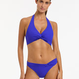 Jetset Twist Front Bikini Pant - Sapphire - Simply Beach UK