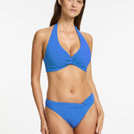 Jetset D DD Twist Front Bikini Top - Tide Blue - Simply Beach UK