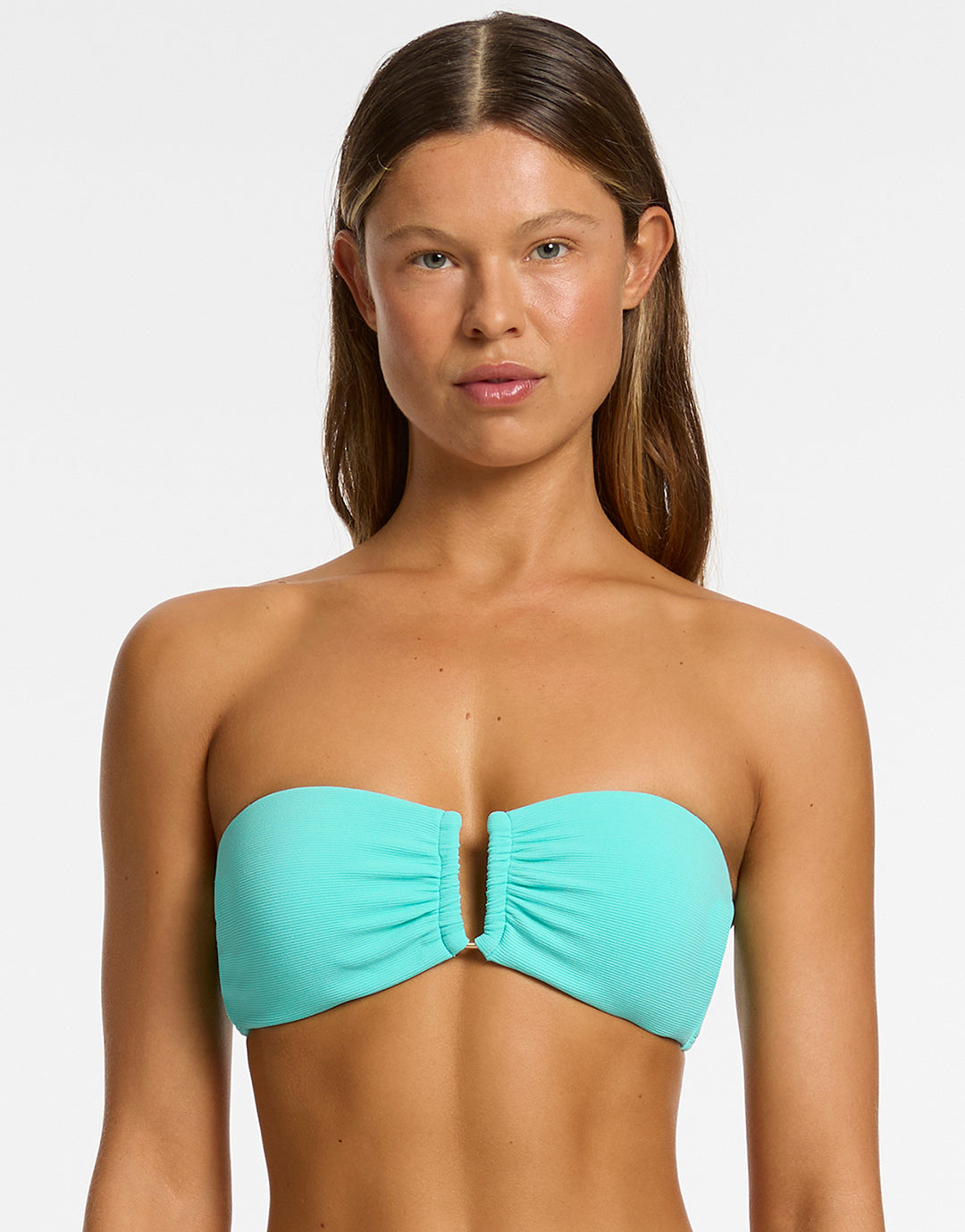 Isla Rib U Trim Bandeau Bikini Top - Dolce - Simply Beach UK