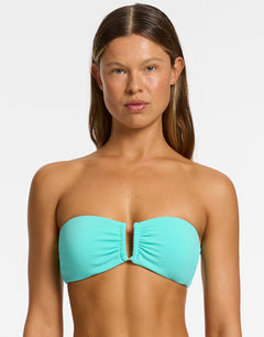 Isla Rib U Trim Bandeau Bikini Top - Dolce - Simply Beach UK