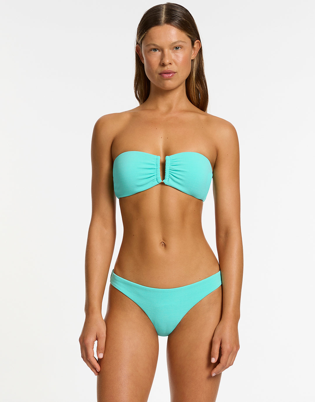 Isla Rib U Trim Bandeau Bikini Top - Dolce - Simply Beach UK
