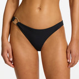 Jetset Lien Trim Hipster Bikini Pant - Black - Simply Beach UK