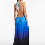 Oia Sunset Halter Maxi Dress - Ocean - Simply Beach UK