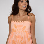 Bellflower Tie Back Midi Dress - Peach - Simply Beach UK