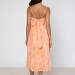 Bellflower Tie Back Midi Dress - Peach - Simply Beach UK