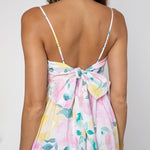 Peony Tie Back Midi Dress - Lemon - Simply Beach UK