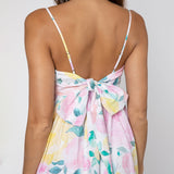 Peony Tie Back Midi Dress - Lemon - Simply Beach UK