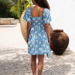 Pink City Prints Jodhpur Mini Dress - Meadow Border - Simply Beach UK
