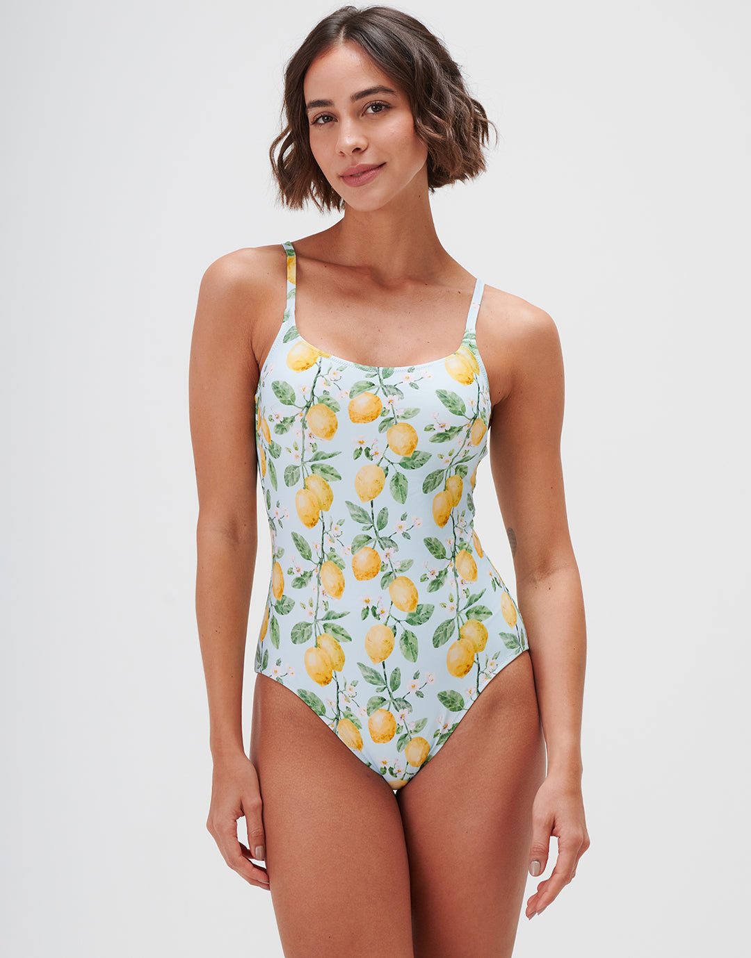 Fior di Limone Tank Swimsuit - Sorrento Sky - Simply Beach UK