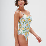 Fior di Limone Tank Swimsuit - Sorrento Sky - Simply Beach UK