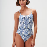 Zuri Tank Swimsuit - Porcelain - Simply Beach UK