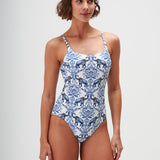Zuri Tank Swimsuit - Porcelain - Simply Beach UK
