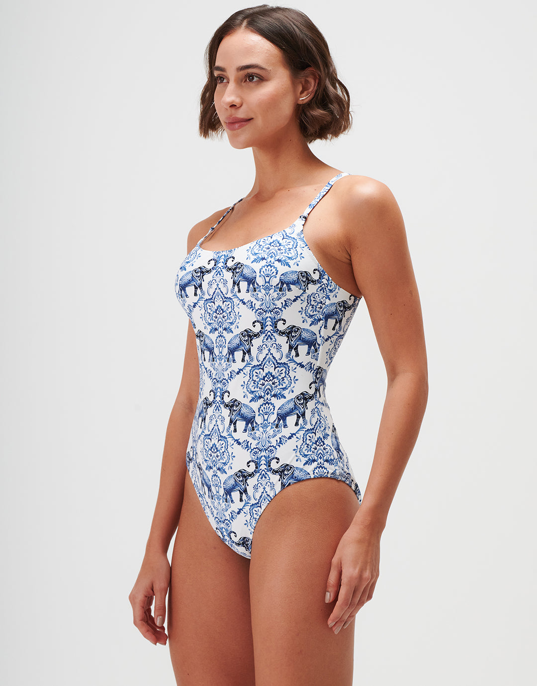 Zuri Tank Swimsuit - Porcelain - Simply Beach UK