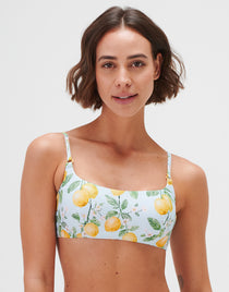 Jo Severin Fior di Limone Bralette Bikini Top - Sorrento Sky - Simply Beach UK