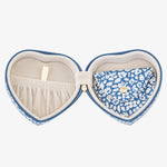Heart Jewellery Box - Liberty Feather Blue - Simply Beach UK