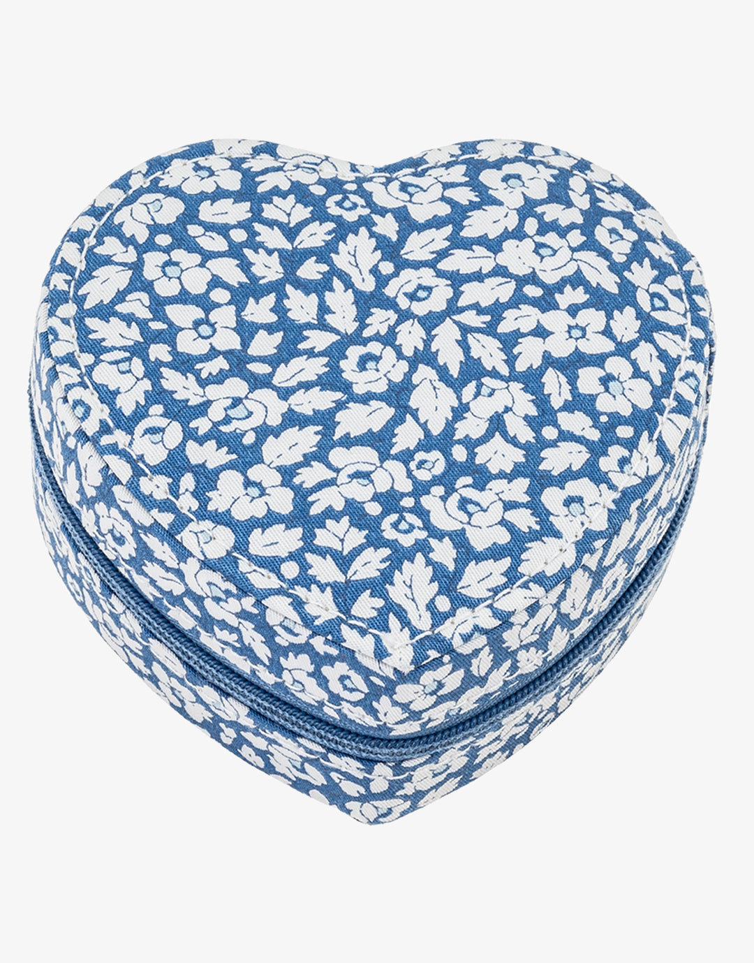 Heart Jewellery Box - Liberty Feather Blue - Simply Beach UK