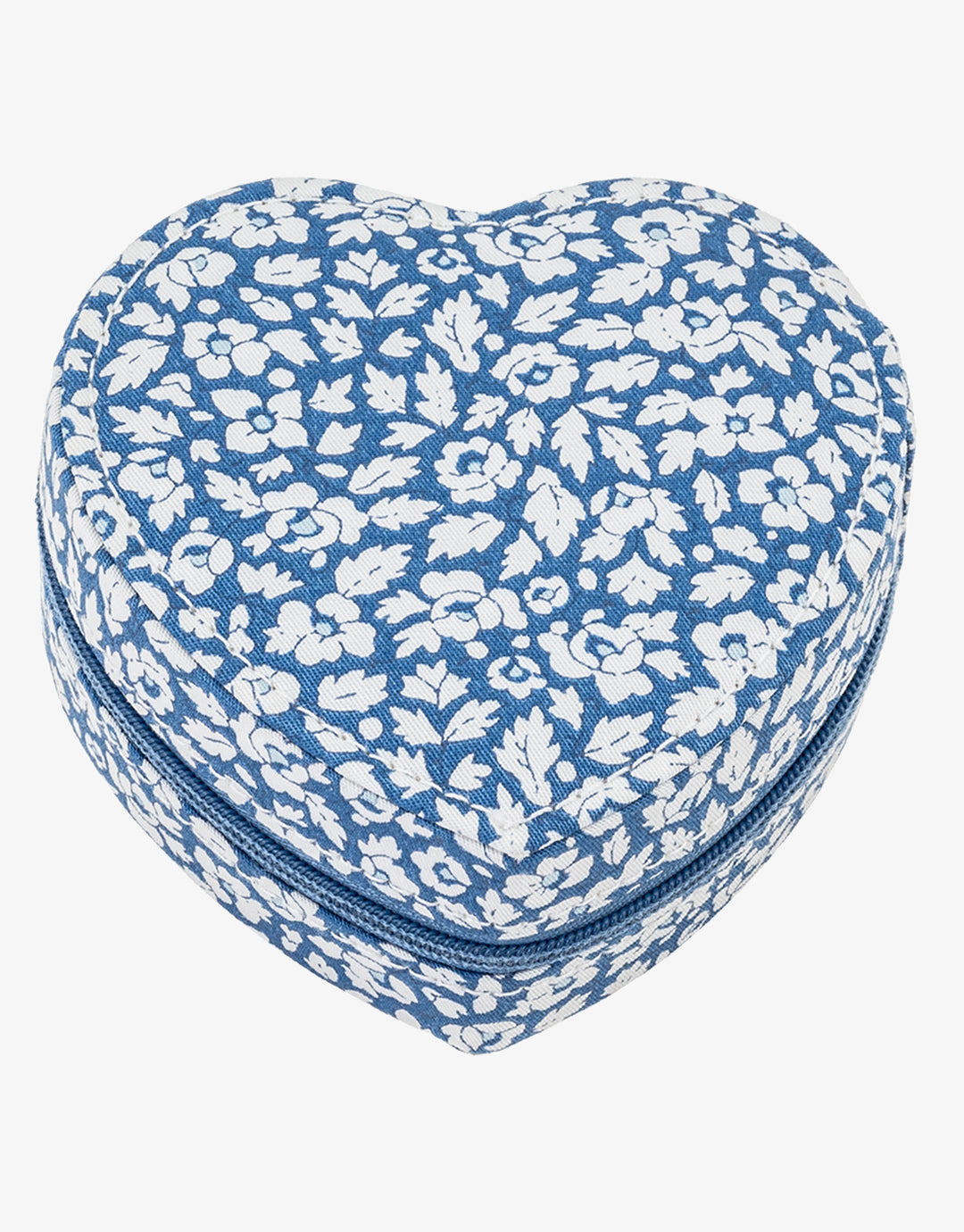 Heart Jewellery Box - Liberty Feather Blue - Simply Beach UK