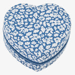 Heart Jewellery Box - Liberty Feather Blue - Simply Beach UK