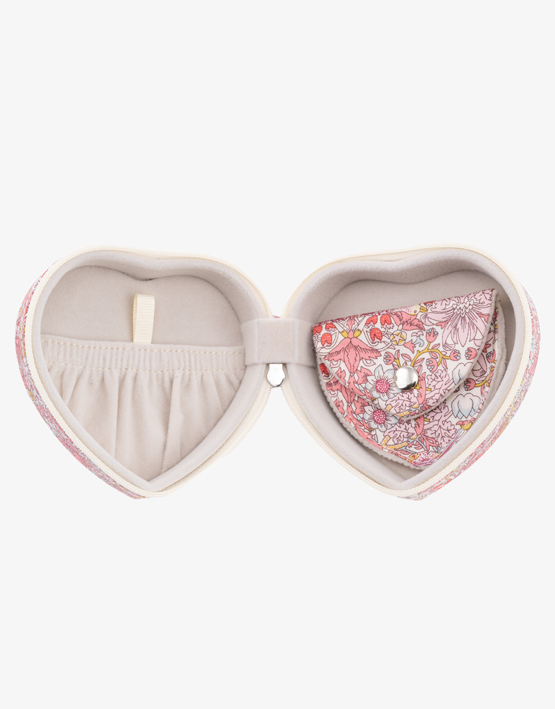 Heart Jewellery Box - Liberty Strawberry Pink - Simply Beach UK