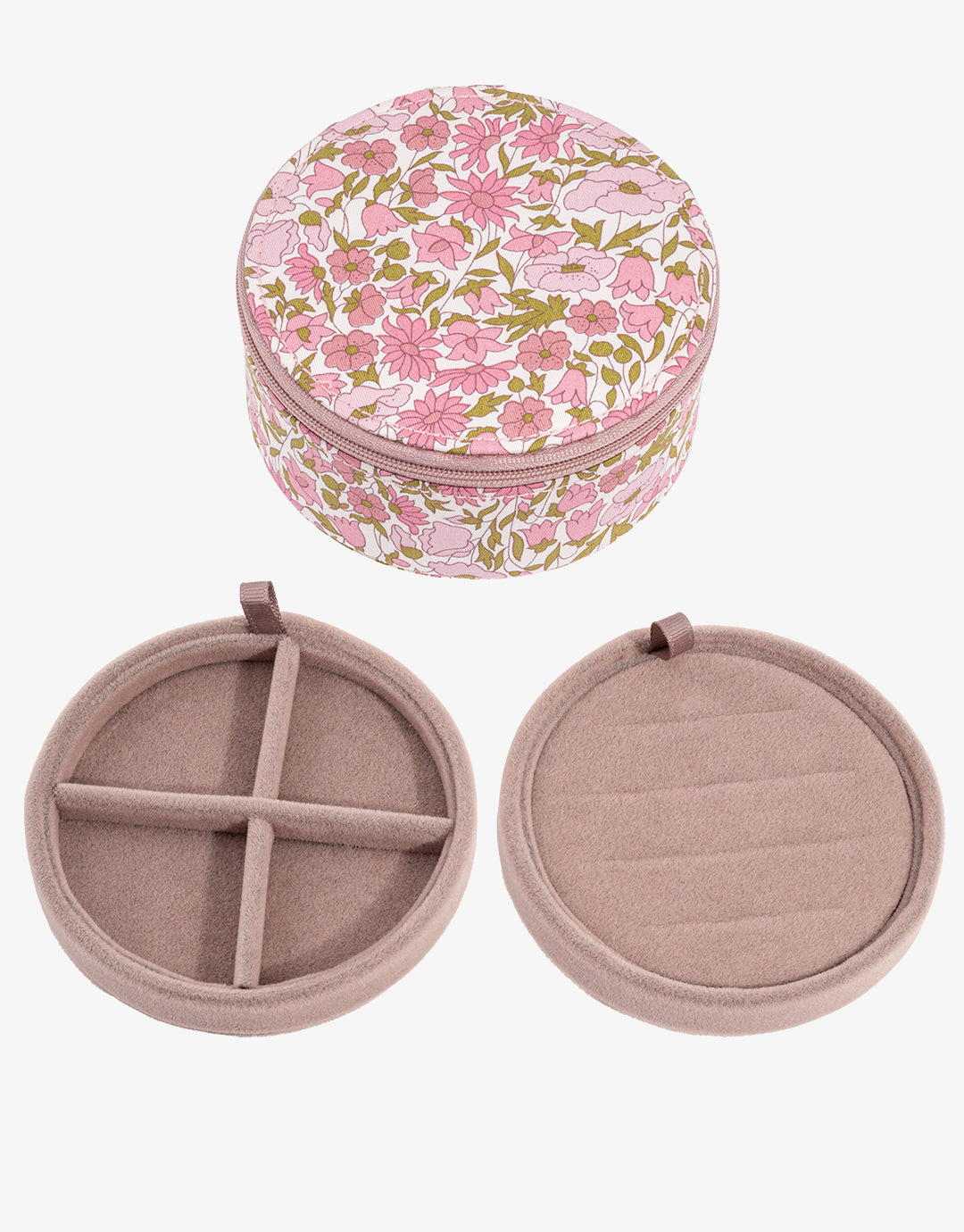 Round Jewellery Box - Liberty Poppy and Daisy - Simply Beach UK