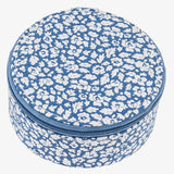 Round Jewellery Box - Liberty Feather Blue - Simply Beach UK