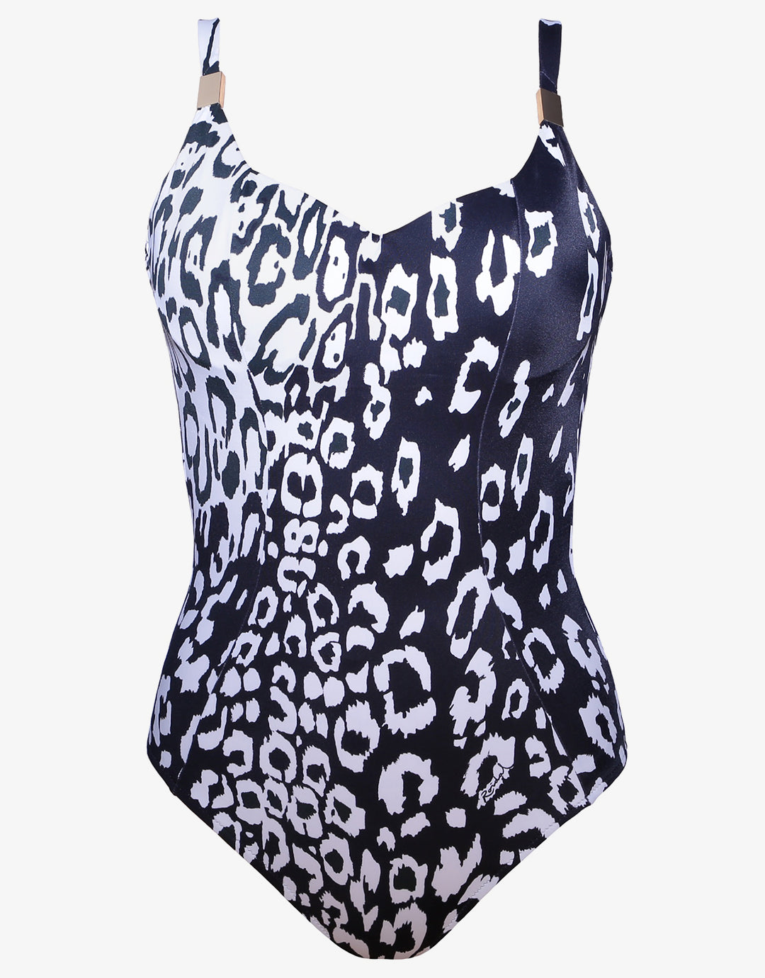 Kalina Wrap Swimsuit - Black and White - Simply Beach UK