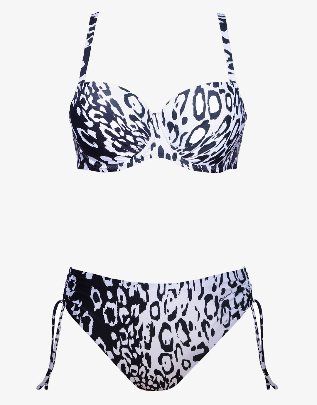 Kalina Underwired Bikini Set - Black and White - Simply Beach UK