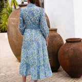 Pink City Prints Kerala Dress - Meadow Chintz - Simply Beach UK