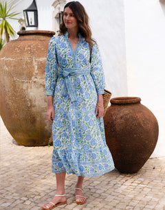 Pink City Prints Kerala Dress - Meadow Chintz - Simply Beach UK