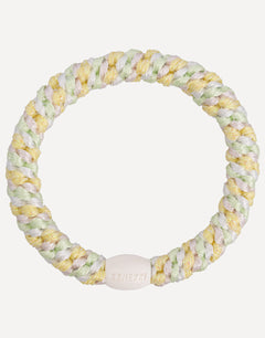 Kknekki Original Hair Tie - Mint Light Yellow Glitter Stripe - Simply Beach UK