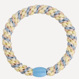 Kknekki Original Hair Tie - Sea Blue Light Yellow Glitter Stripe - Simply Beach UK