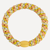 Kknekki Original Hair Tie - Yellow Peach Glitter Stripe - Simply Beach UK