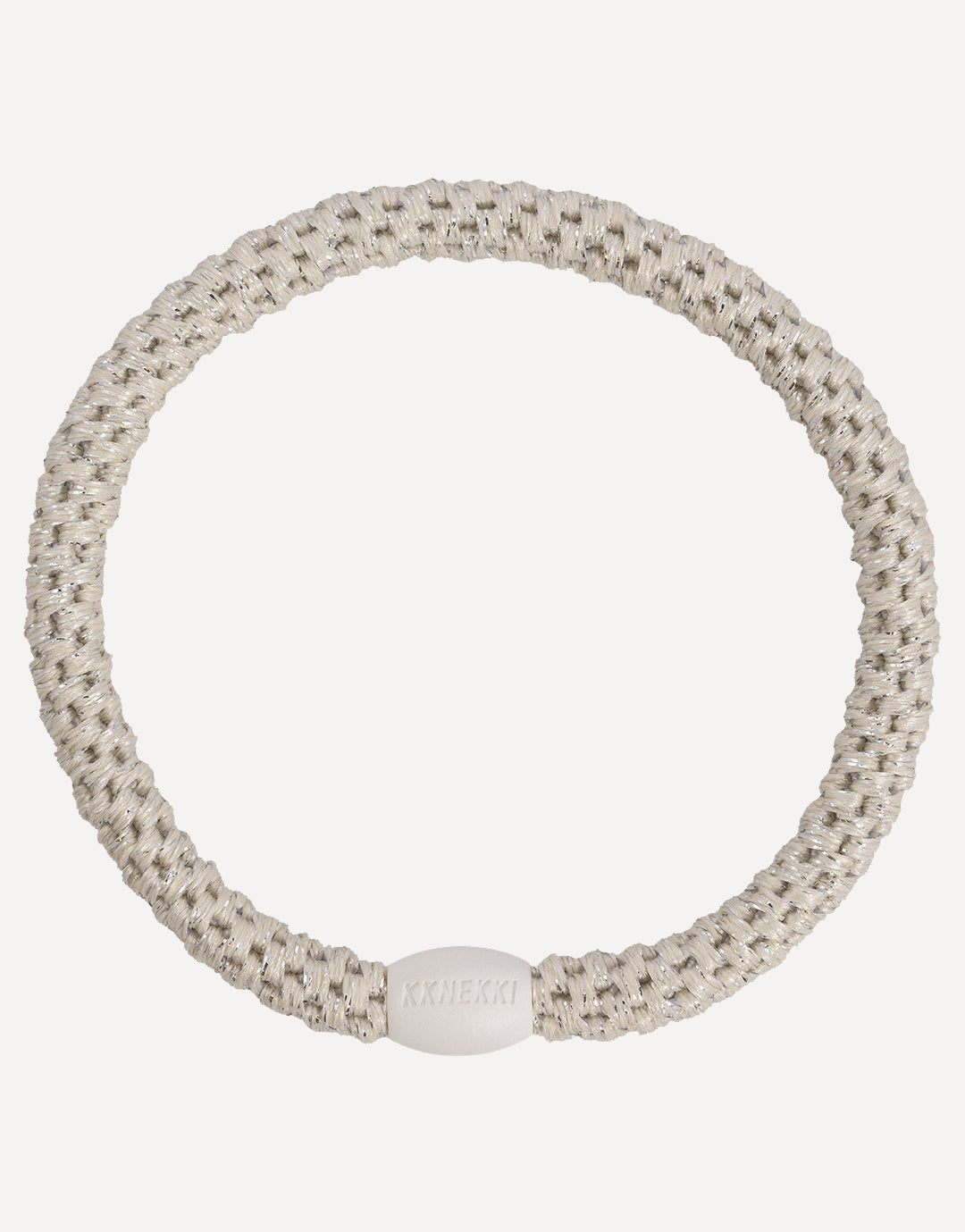 Kknekki Slim Hair Tie - Ivory Glitter - Simply Beach UK