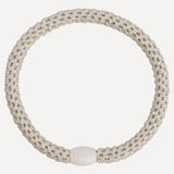 Kknekki Slim Hair Tie - Ivory Glitter - Simply Beach UK