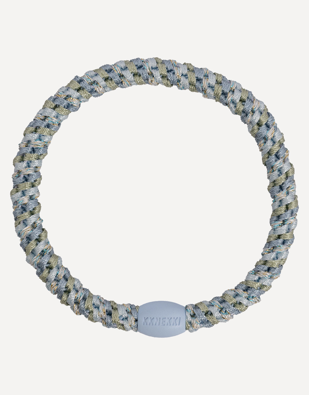 Slim Hair Tie - Baby Blue Glitter Stripe - Simply Beach UK