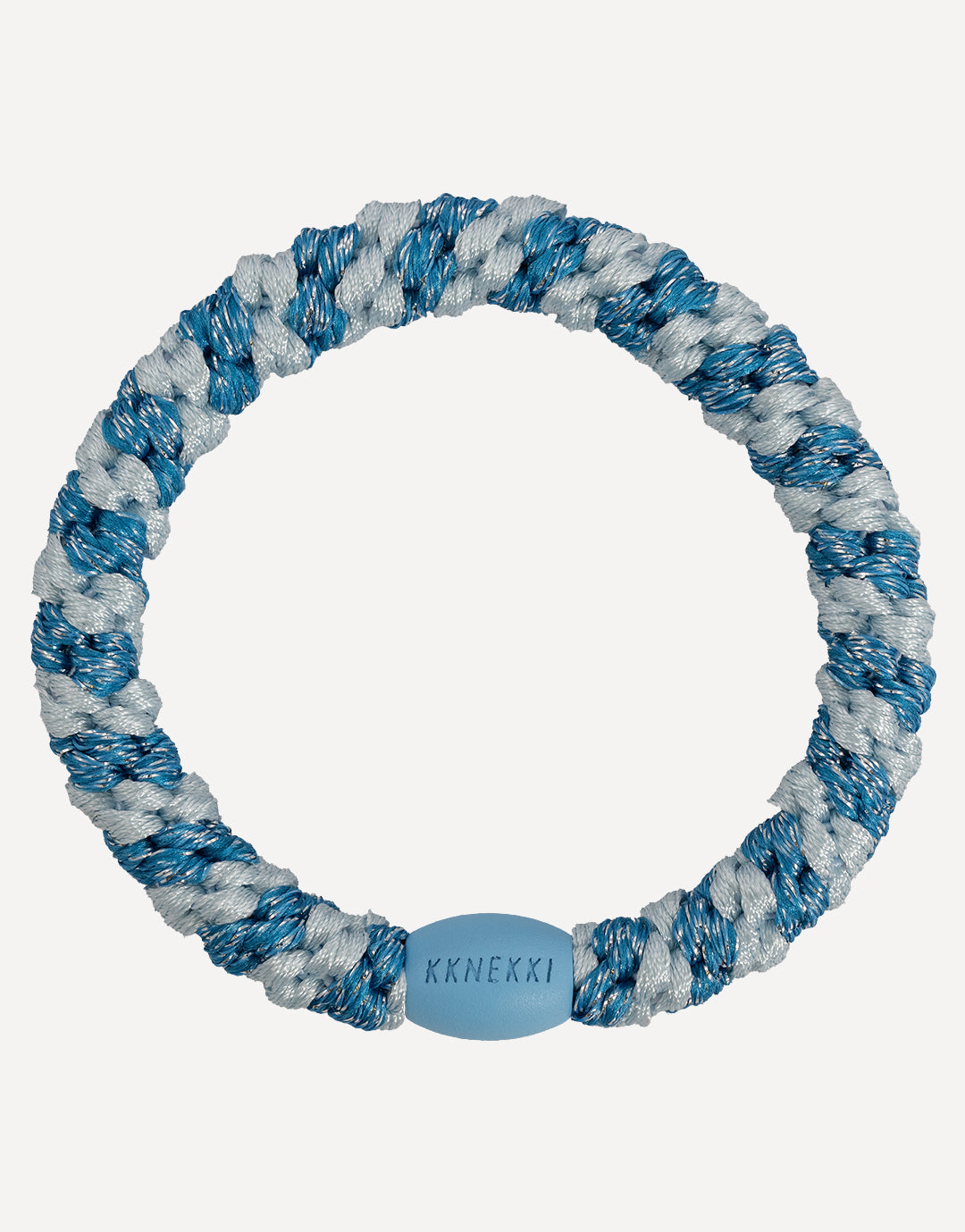 Kknekki Original Hair Tie - Baby Blue Glitter Stripe - Simply Beach UK