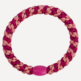 Kknekki Original Hair Tie - Faded Rose Electric Pink Glitter Stripe - Simply Beach UK