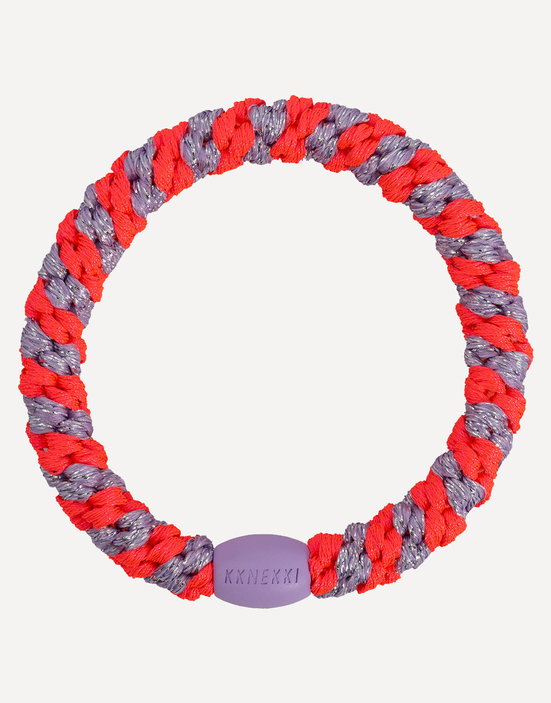 Kknekki Original Hair Tie - Lilac Neon Pink Stripe - Simply Beach UK